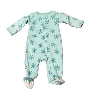 Carter’s Just One You Snowflake Footed Sleeper – Size 3M